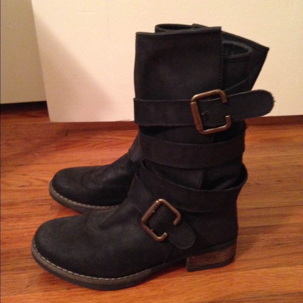 Steve Madden "Blazzee" Mid-Calf Boot in Black